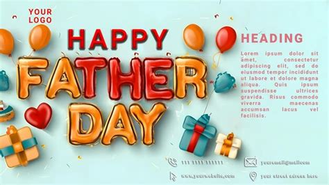 Premium PSD Happy Father Day Banner