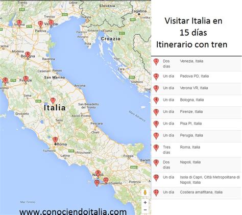 Itinerario Dias En Italia Usando El Tren Italia Pasi N Por Viajar