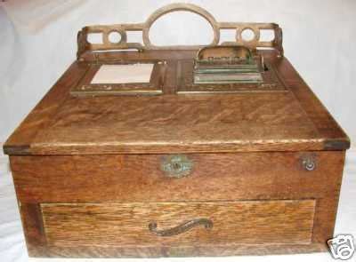 Antique National Autographic Wood Cash Register