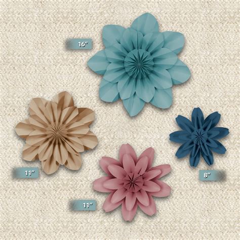 Calming Colors Paper Flowers Tcr8349 Teacher Created Resources