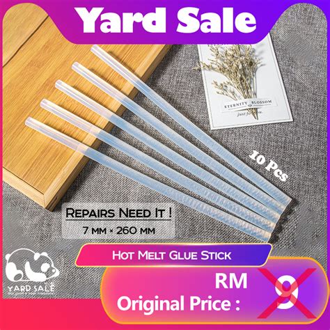 Yard Sale Hot Melt Glue Gun 7mm 260mm Glue Sticks Industrial Mini Guns Thermos Electric Heat
