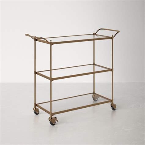 Allmodern Tenaya Metal Bar Cart Reviews Wayfair