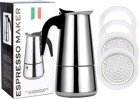 Amazon Ditosh Cup Ml Oz Stovetop Espresso Maker Stainless