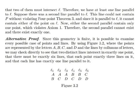 Given are axioms and theorems for 4-point geometry. | Chegg.com