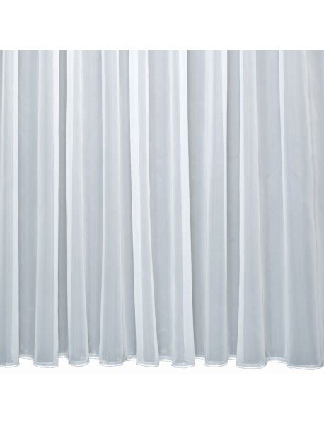 JANET Plain Voile Curtain With Lead Weighted Base Made To Measure