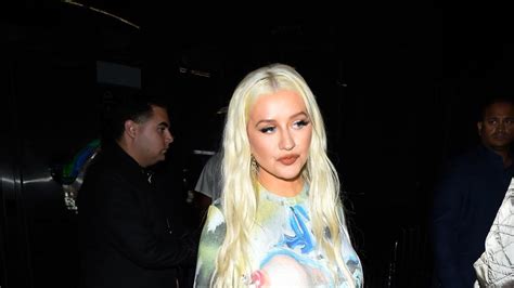 Christina Aguilera Wore A Naked Illusion Dress To NYFW And Looked Beyond Amazing