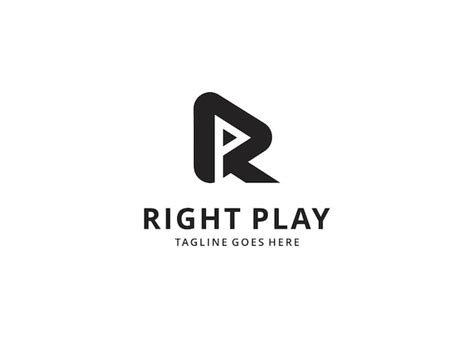 Premium Vector R Media Logo Letter R With Play Button Combination