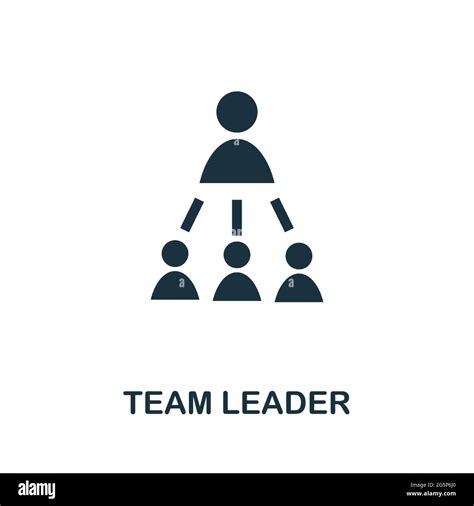 Team Leader Icon Simple Creative Element Filled Monochrome Team