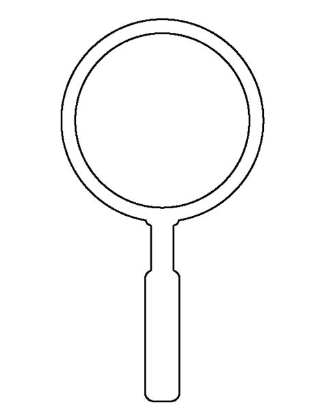 Printable Magnifying Glass Template