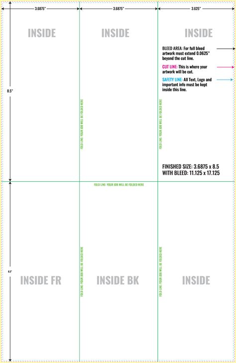 11X17 Brochure Template Rebeccachulew