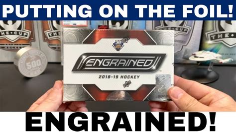 Putting On The Foil Opening Upper Deck Engrained Hockey Youtube