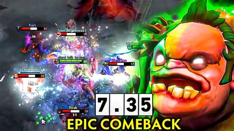 Omg Pudge V Epic Comeback In Patch Genius Pudge Youtube