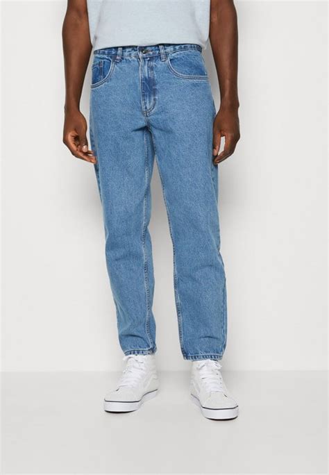 Urban Classics Cropped Tapered Jeans Tapered Fit Middeepblue Blau