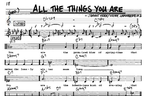 Image Result For All The Things You Are Piano Sheet Music Lyrics And Chords Sheet Music