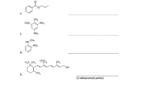 Solved Nomenclature Provide The Name Of The Following