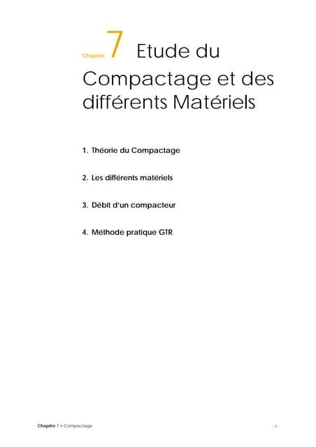 Compactage Cours Routes Procedes Generaux De Construction Pdf