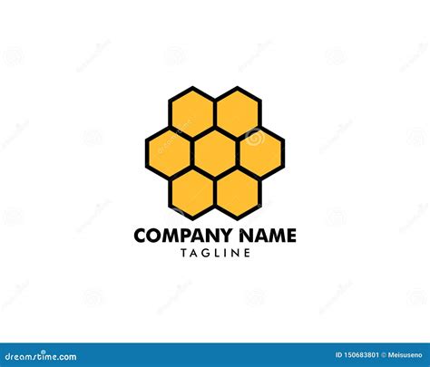 Honeycomb Logo Cartoon Vector Cartoondealer