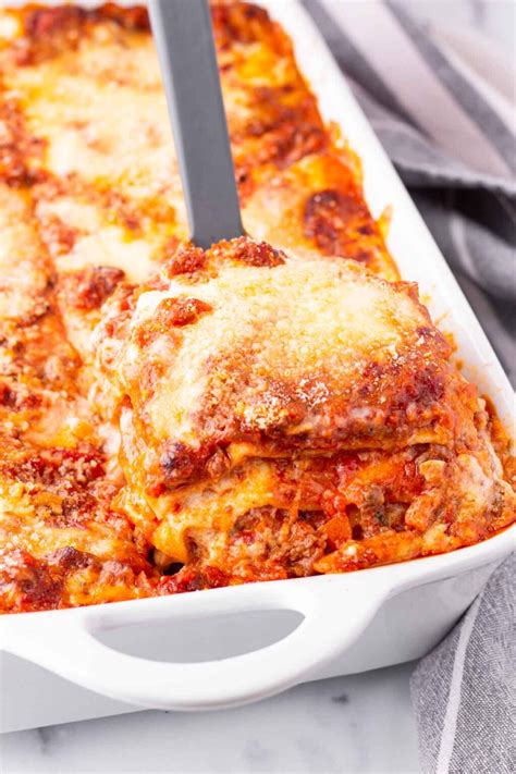 Easy Lasagna With No Boil Noodles Cooking For My Soul