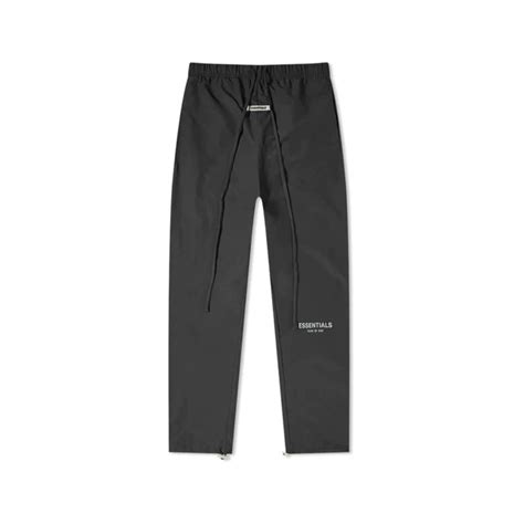 Fear Of God Essentials Nylon Track Pants Black Fw Brand New