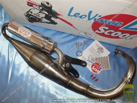 Exhaust Leovince Tt For Scooter Peugeot Engine Vetical And Air Liquide