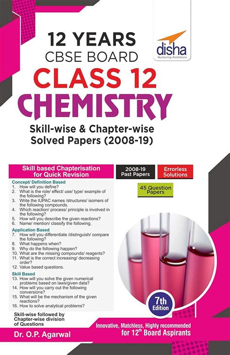 12 Years Cbse Board Class 12 Chemistry Skill Wise And Chapter