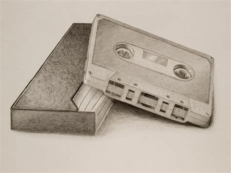 Cassette Drawing By Mojomagmajo On Deviantart