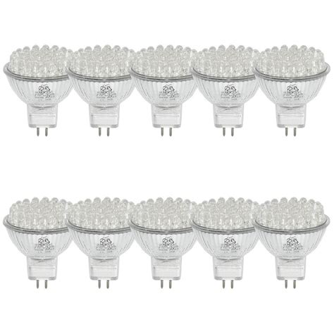 10 X Mlight Led Leuchtmittel Glas Reflektor Mr16 2 1w Gu5 3 100lm Tag