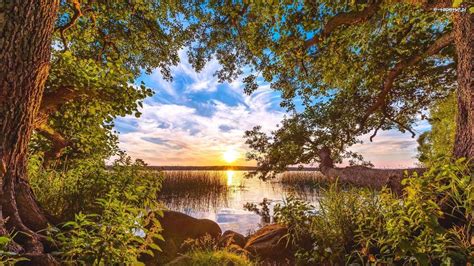 Lago Szawary Puesta De Sol Rompecabezas En L Nea