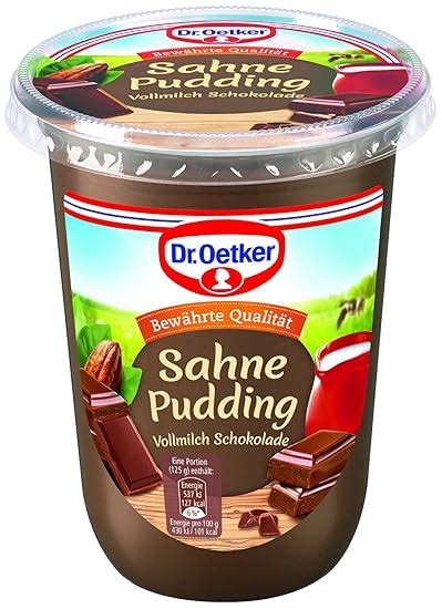 Dr Oetker Sahne Pudding Vollmilch Schokolade G Amazon De