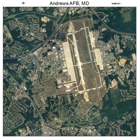 Aerial Photography Map of Andrews AFB, MD Maryland