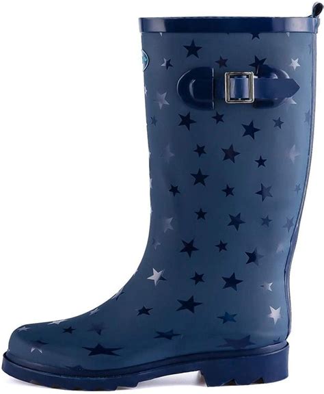 Komforme Regenstiefel Gummistiefel Blau Mit Sternen Gr Kaufen Auf