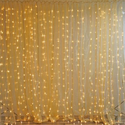 20ft X 10ft 600 Sequential Gold Led Lights Big Photography Organza