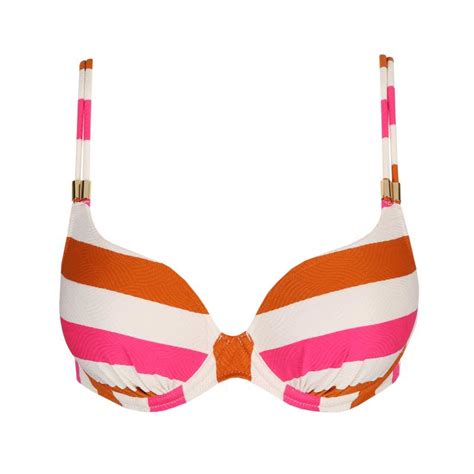 Bikini A Rayas Con Relleno Unas Con Descuento Bikini Con Relleno