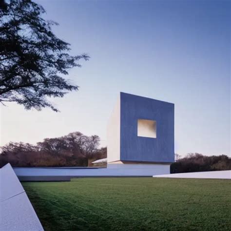 A Building Designed By Tadao Ando And James Turrell Stable Diffusion