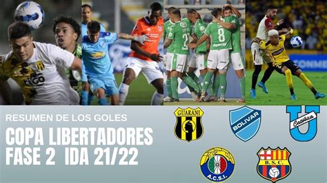 Goles Copa Libertadores Fase 2 Ida Miércoles GUARANÍ AUDAX BARCELONA