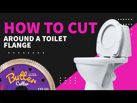 How To Cut Tile For A Toilet Flange Youtube