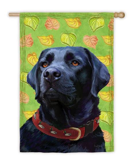 Black Labrador Garden Flag 125 X 18 In Lab Flag Labrador Garden