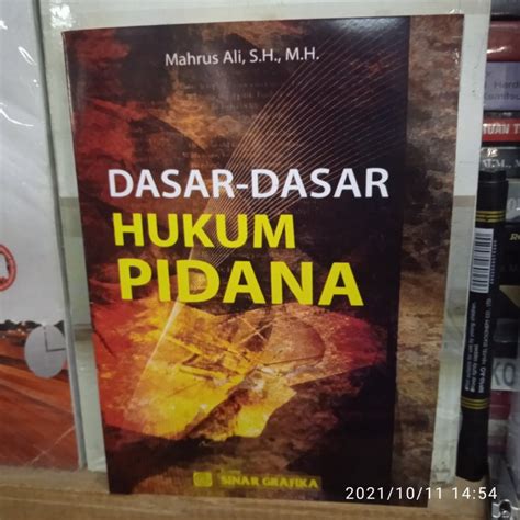 Jual Buku Pidana Buku Dasar Dasar Hukum Pidana By Mahrus Ali Sh Mh