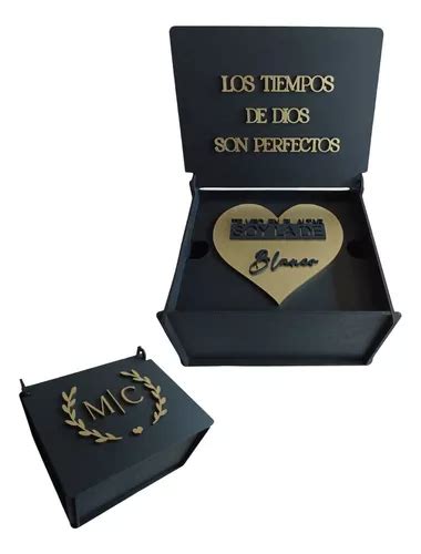 Caja Reloj Boda Compromiso Aniversario Personalizada Deluxe Meses Sin