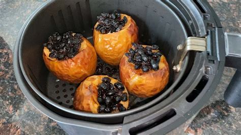 Air Fryer Baked Apples Recipe Youtube