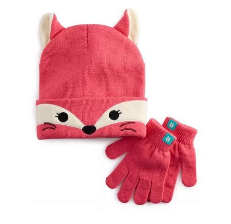 Girls Squishmallows Fifi The Fox Hat And Glove Set Walmart