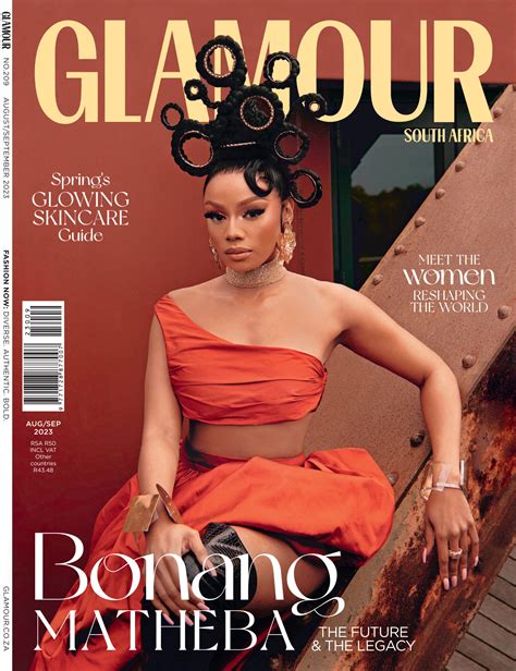 Media Goddess Bonang Matheba Covers GLAMOUR Magazine SA S Women S