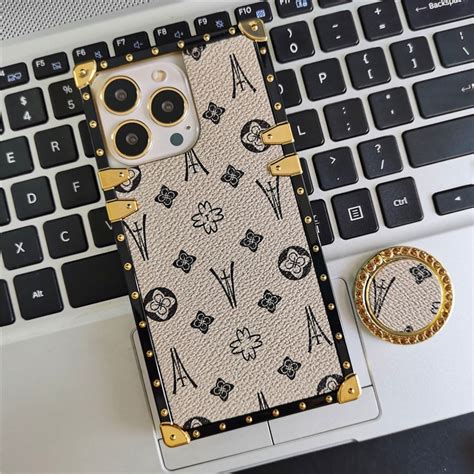 Luxury Flower Cover Geometric Pattern Square Leather Case For Infinix Hot Pro I Note