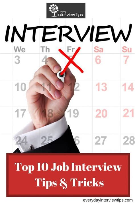 Top 10 Job Interview Tips And Tricks Top 10 Job Interview Tips