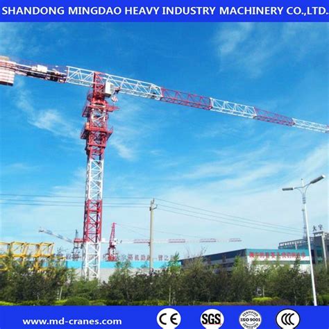 10ton Self Erecting Topless Tower Crane Flattop Construction Building