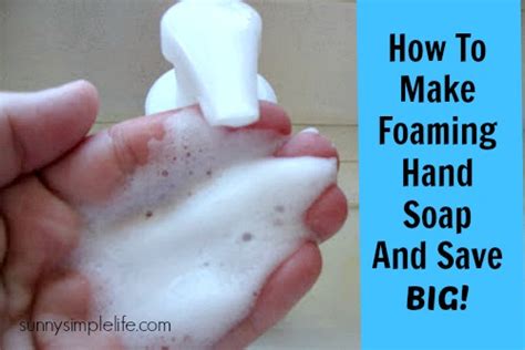 Sunny Simple Life Easy Way To Make Foaming Hand Soap Yourself