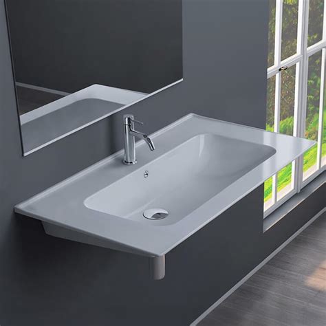 Cerastyle U Bathroom Sink Blue Nameek S