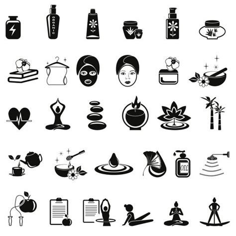 Alternative Therapy Medicine Icons — Stock Vector © Soleilc 137678106