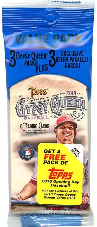 Mlb Topps Gypsy Queen Baseball Trading Card Value Pack Packs