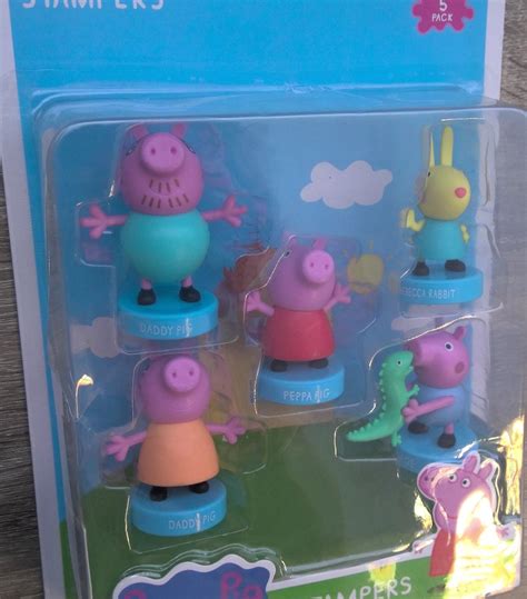 Peppa Pig Stempel Set Exemplaren George Daddy Pig Rebecca